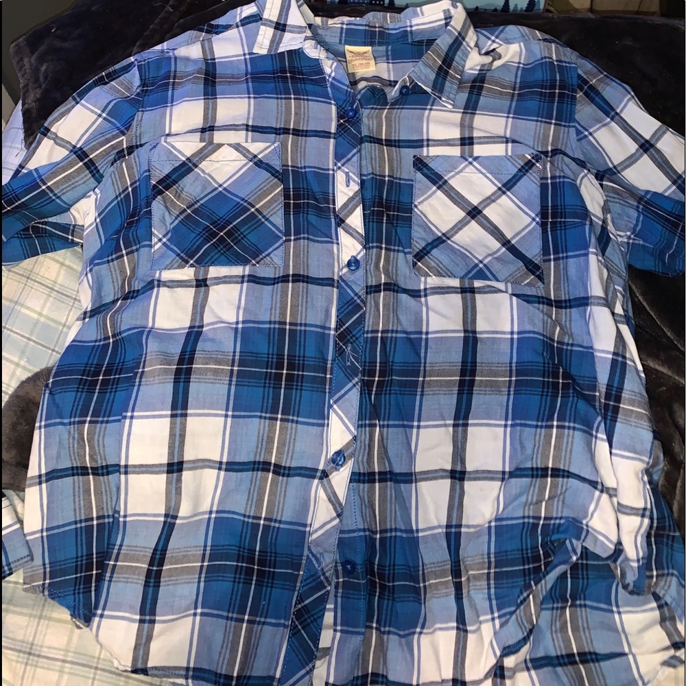 Faded glory plaid long sleeve